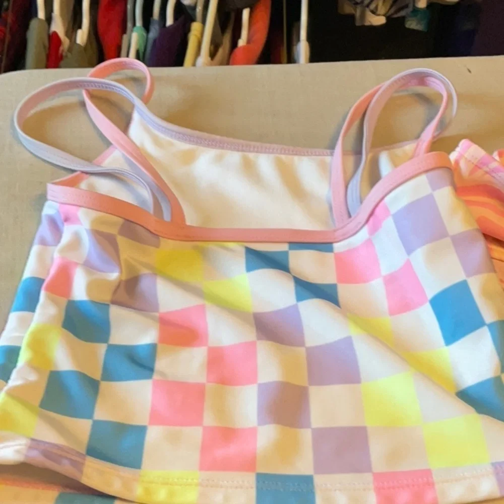 Wonder Nation Pink and Blue Bikini Swimwear